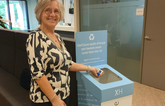 Samenwerking Xpert Handtherapie & Stichting BFF: Geef je spalk, brace of ander hulpmiddel een tweede leven!